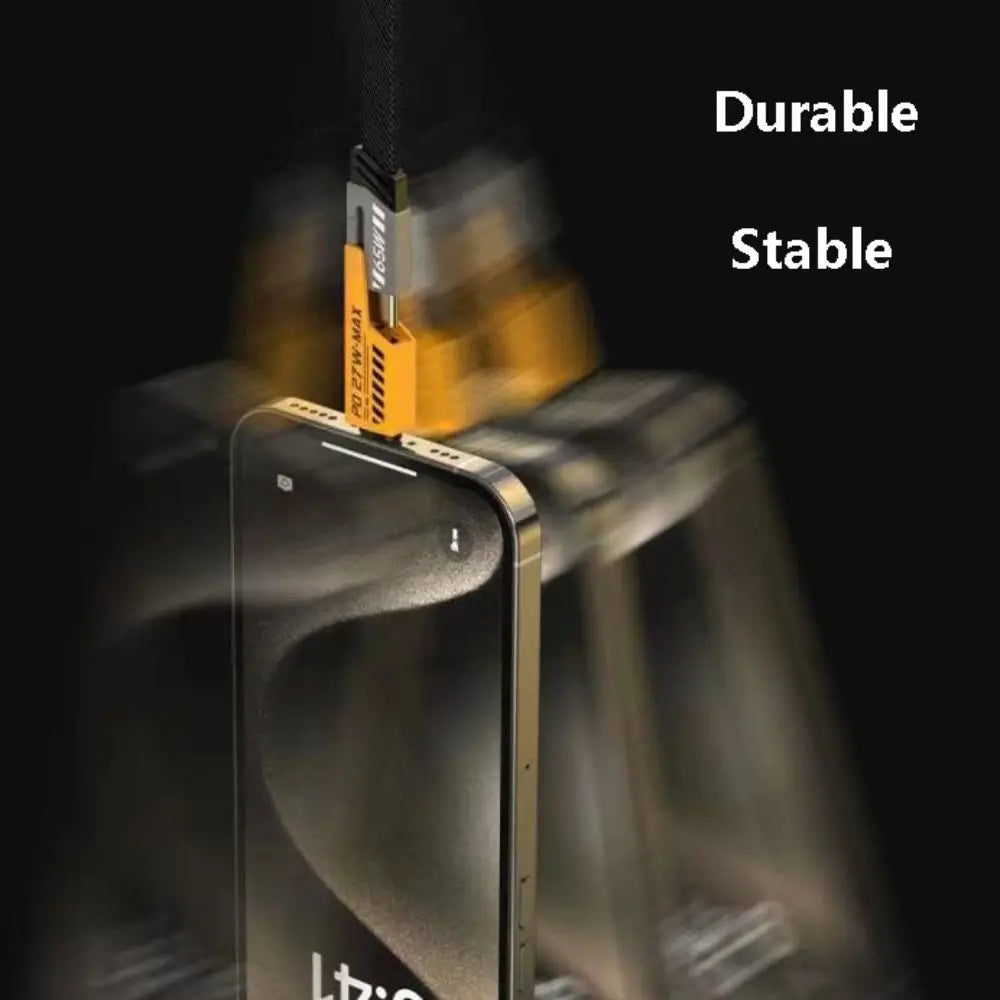 Four-in-one Fast Data Cable Multi-function Fast Charging Mecha Data Cable USB Type C PD Dual Type-C Extension Cable