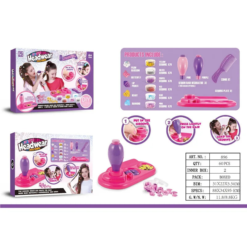 Automatic Hair Braiding Tool for Kids & Adults, 3-Strand Twist Braider DIY Dreadlock Maker for Women, Easy Hair Styling Machine