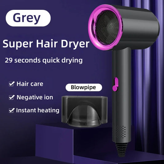 Professional Salon Hair Dryer High Wind Speed Quick Dryer with Ionic Heat Protection Lightweight Travel Home Hotel Use