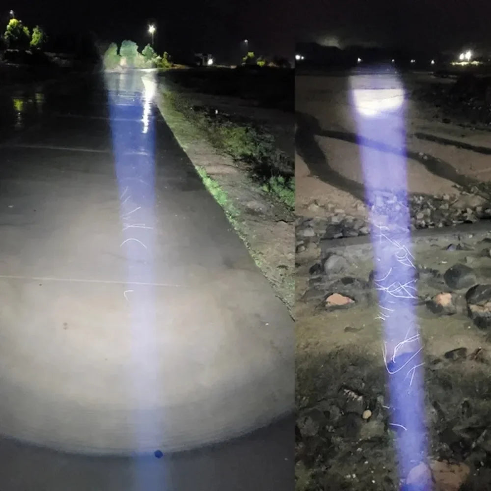 XHP90 LED Tactical Flashlight USB Rechargeable Zoomable 5Modes Torch Light Use 8800 Battery Waterproof Handlamp