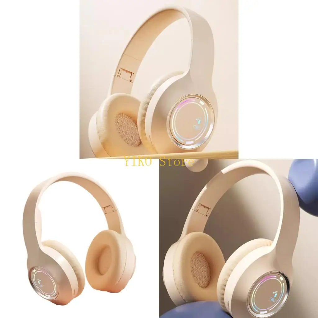 M3 Bluetooth-compatible Headphone with LED Light Bass Wireless Headphone