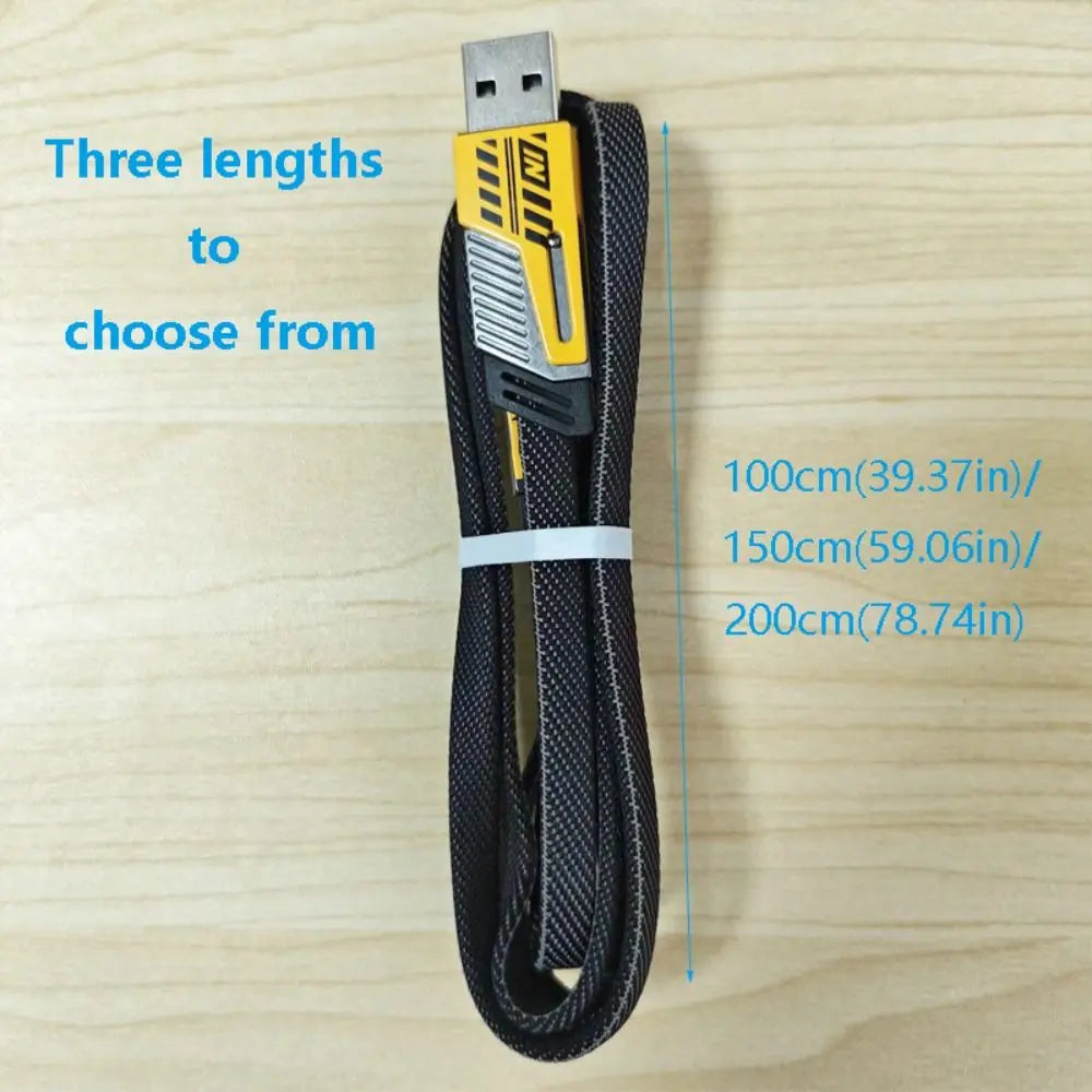 Four-in-one Fast Data Cable Multi-function Fast Charging Mecha Data Cable USB Type C PD Dual Type-C Extension Cable