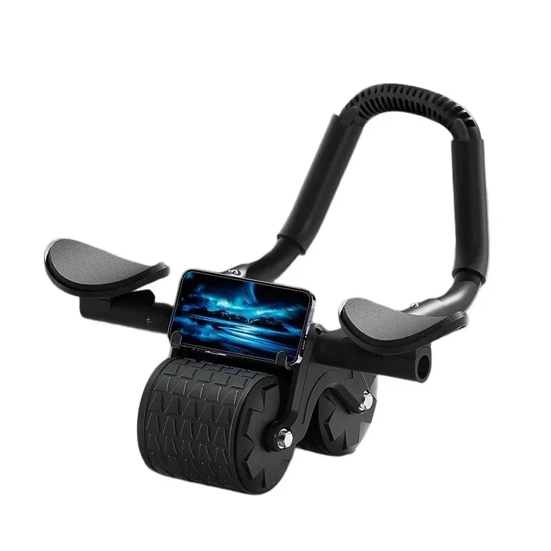 High Quality Fitness Exercise Roller Wheel Support Automatic Rebound Abdominal Wheel Core Muscle Ab Trainer with Counter Display