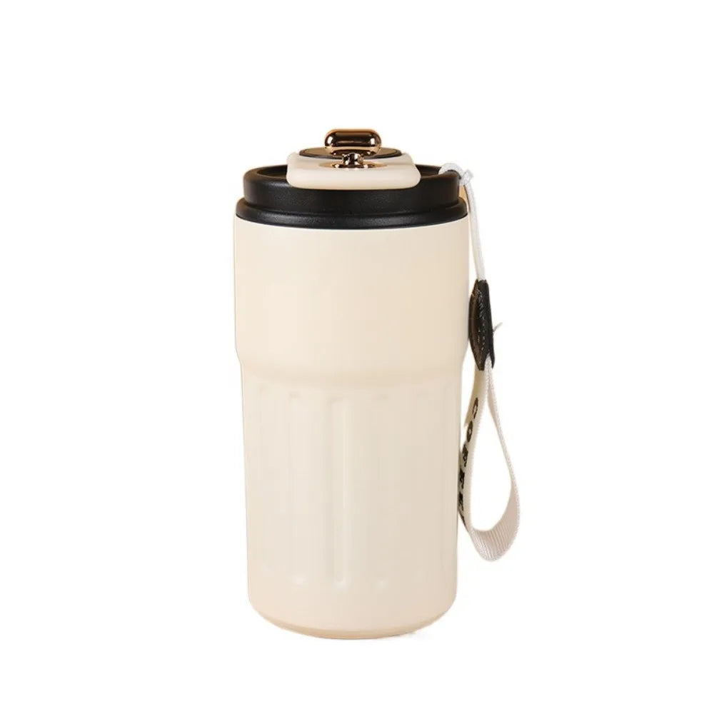 Vacuum Flask 450ML Thermal Water Bottle Creative Portable Coffee Thermos Cup Double Wall Digital Drinking Bottle Travel