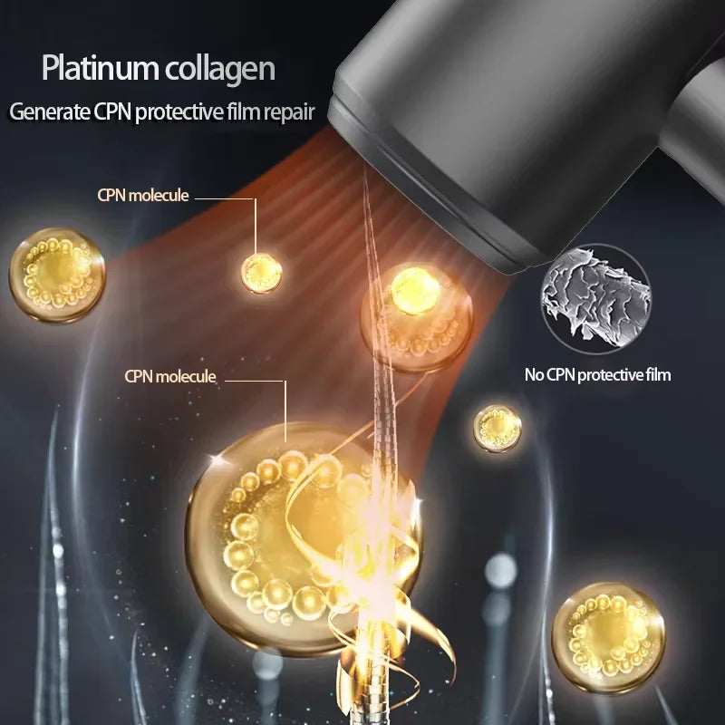 Professional Salon Hair Dryer High Wind Speed Quick Dryer with Ionic Heat Protection Lightweight Travel Home Hotel Use