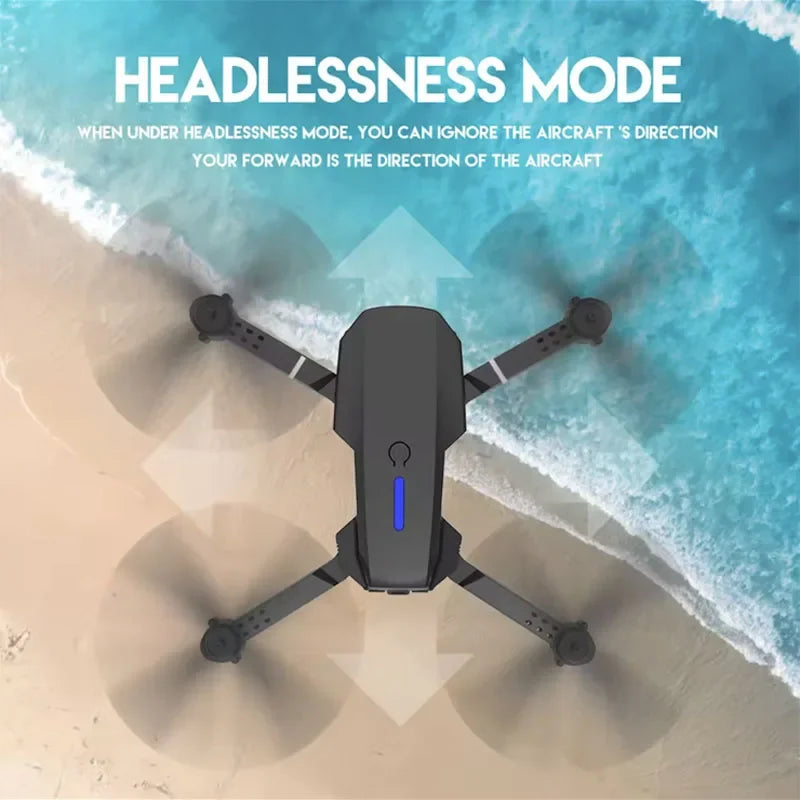 E88 NEW Professional Wide Angle RC Dron HD 4K Camera Mode Foldable Helicopter Aircraft Quadcopter Drone Kid Gift Toys