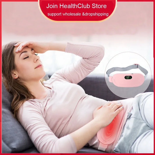 Smart Warm Palace Belt Electric Period Cramp Relief Massager Belt Menstrual Heating Pad Waist Stomach Abdominal Warm Products