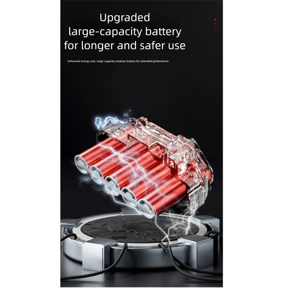 5000Pa Suction Car Vacuum Cleaner High Power 1500mAh Cordless Auto Vacuum Super Suction Multifunctional Wireless Dust Blower