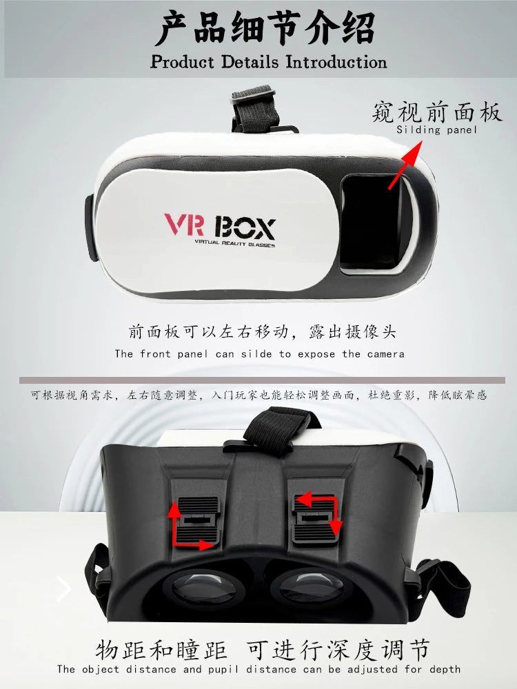 SLONWAKE VR BOX Eye shell Earpgone jack design Adjustable angle freely
