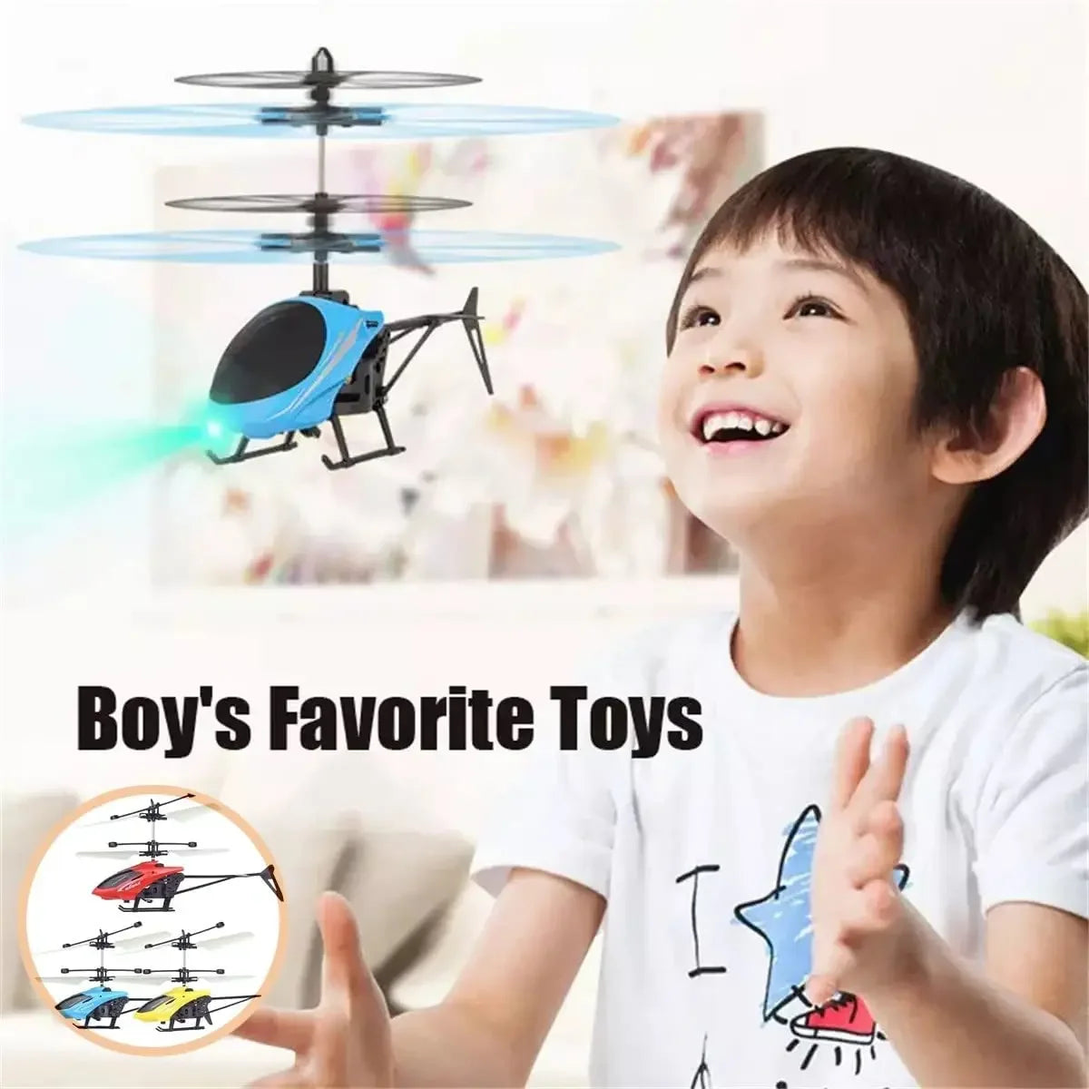Mini RC Rechargeable No Remote Control RC Helicopters Toys Induction Hovering Safe Fall-resistant Rc Airplane