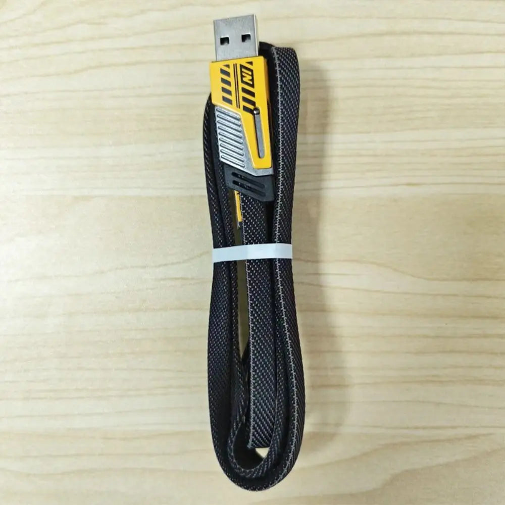 Four-in-one Fast Data Cable Multi-function Fast Charging Mecha Data Cable USB Type C PD Dual Type-C Extension Cable