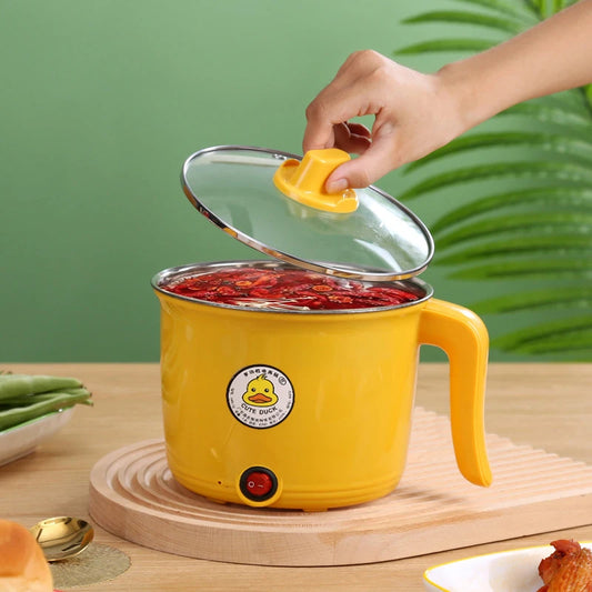 Mini Electric Cooking Machine Hot Pot Non-stick Cooking 1-2 People Single Household Pan Multifunction Electric Cooker for Home