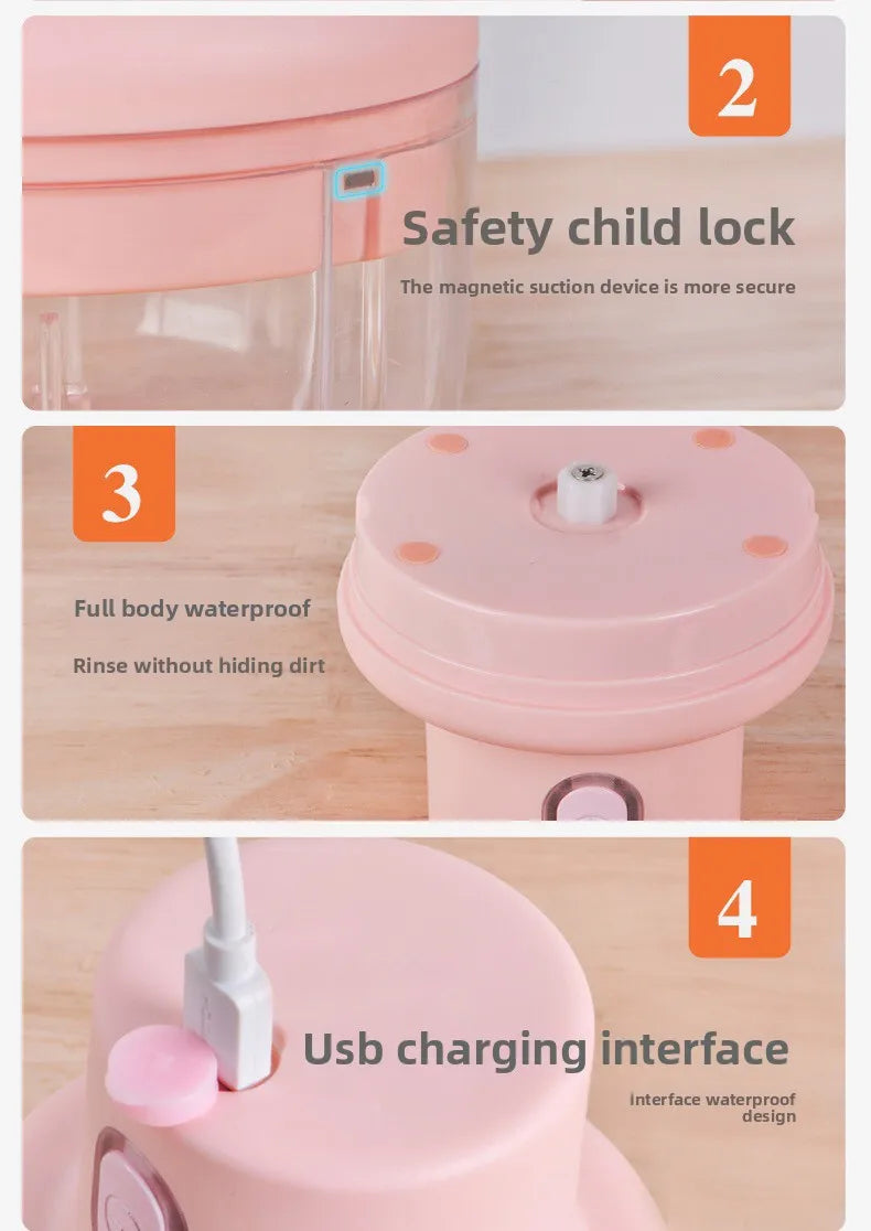 Mini Electric Garlic Chopper Meat Grinder Garlic Masher Machine Sturdy Durable Crushed Ginger Vegetable Crusher Baby Food Maker