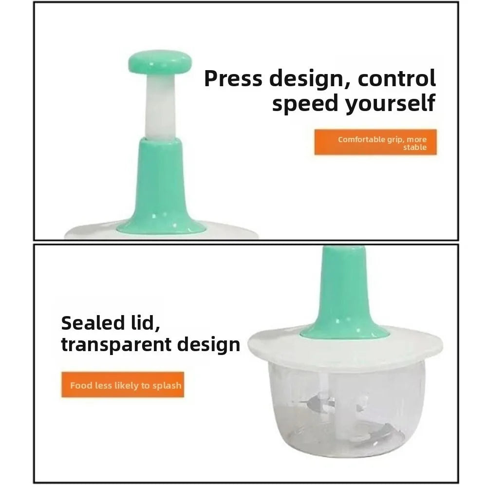 Multi-functional Vegetable Mincer Manual Press Plastic Special Ingredients Mixer Removable Convenient Handheld Food Chopper