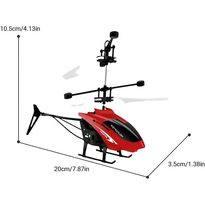 Mini RC Rechargeable No Remote Control RC Helicopters Toys Induction Hovering Safe Fall-resistant Rc Airplane