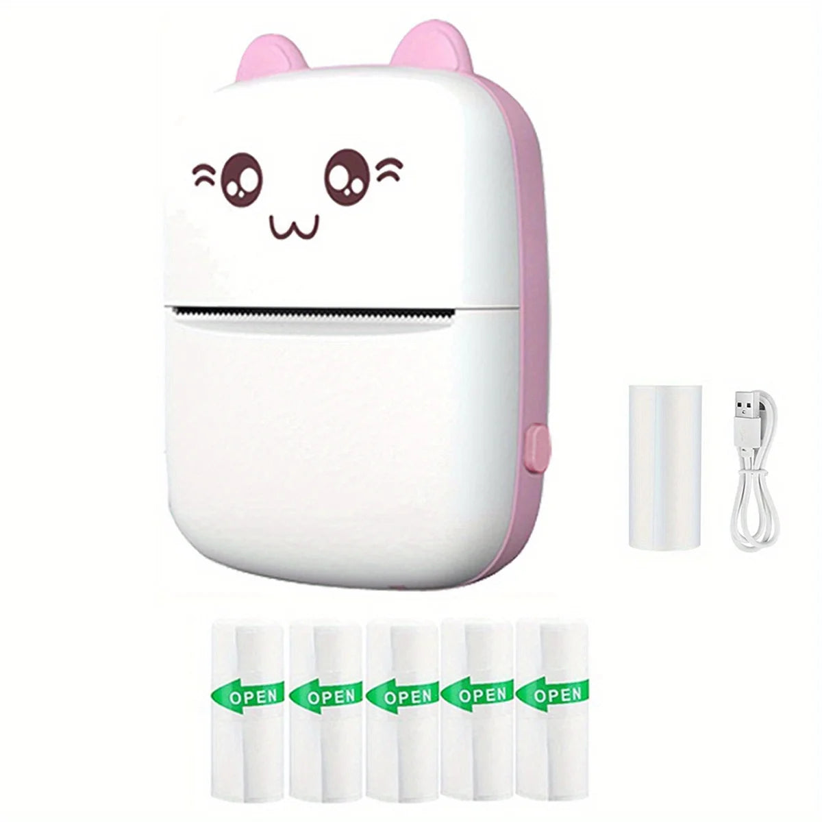 Mini Printer, Inkless Sticker Maker, Free Cut Small Pocket Printer, Wireless Mini Sticker Printer, Portable Thermal Printer