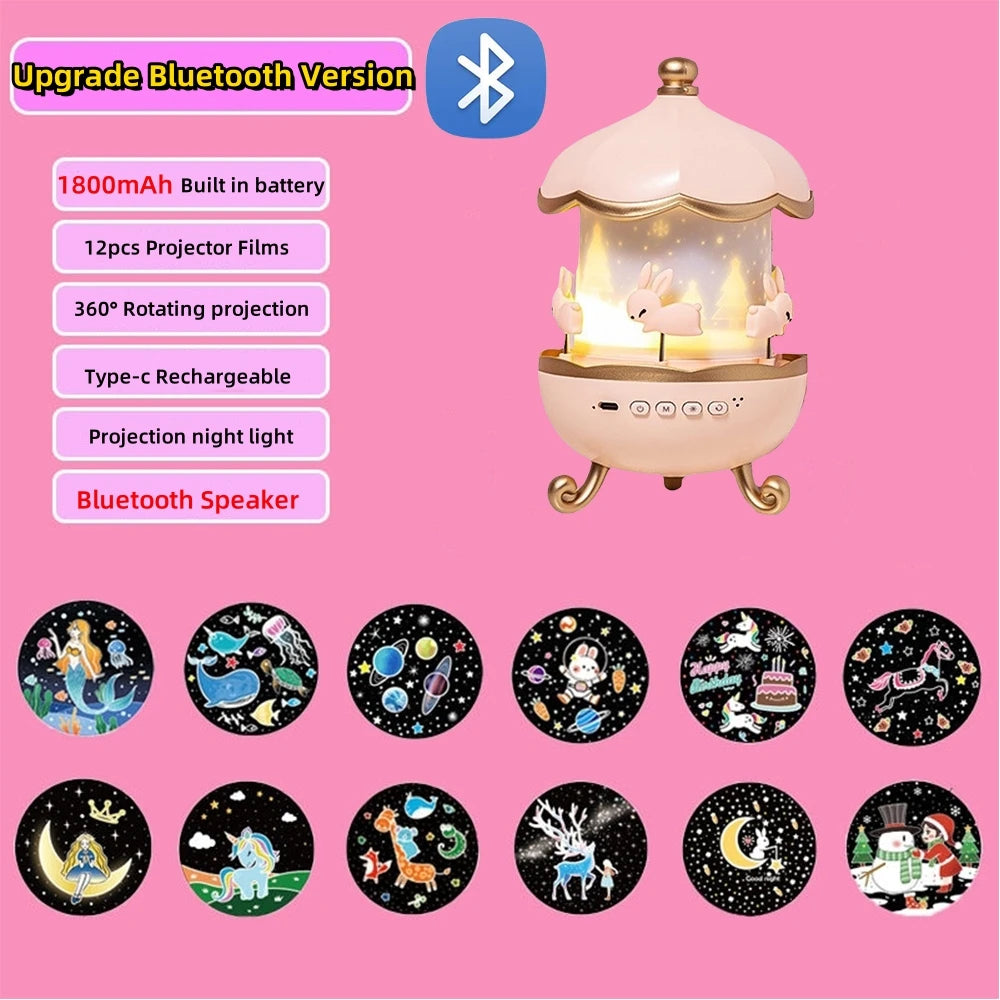 Star Projector for Kids 12 Films Star Lights for Ceiling Projector Baby Night Lamp with Exquisite Gifts