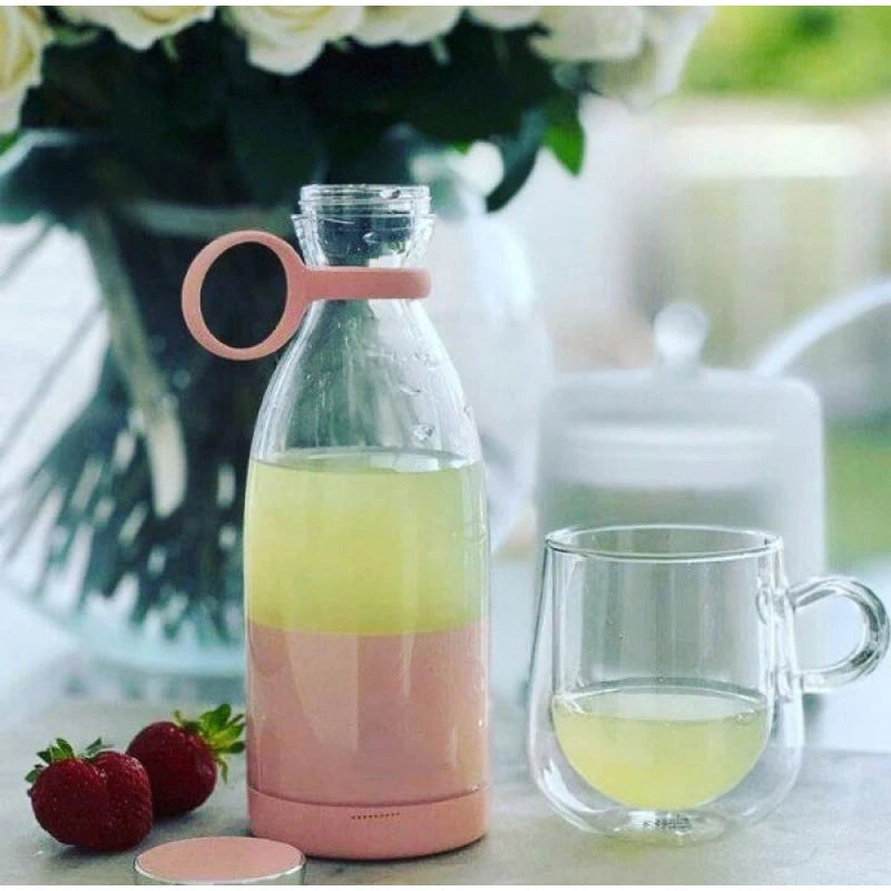 Mini Fast Juice Juicer Fresh Fruits Mixer Smoothie Bottle Handheld 6-blade USB Rechargeable Multifunctional Fruit Blender