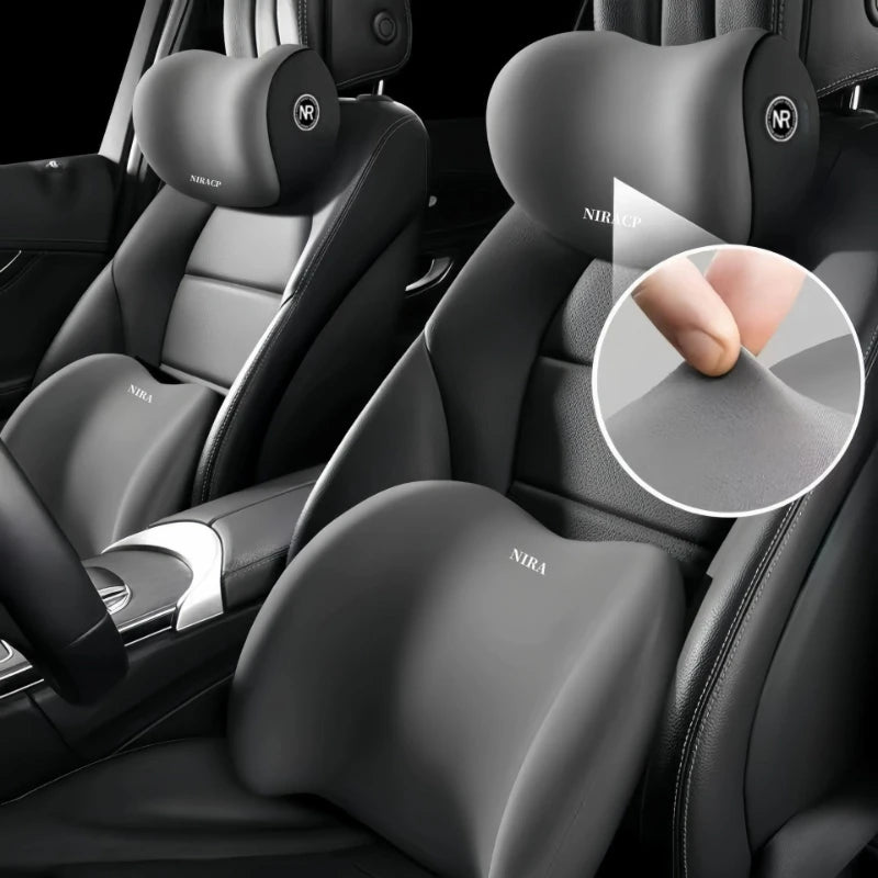 Memory Foam Car Neck Cushion Auto Lumbar Support For Car Supplies Universal Neck Pillow Waist Cushion Seat Car Accessories