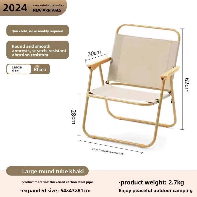 Outdoor folding chair Kermit chair camping fishing stool beach chair folding portable stool table and chair