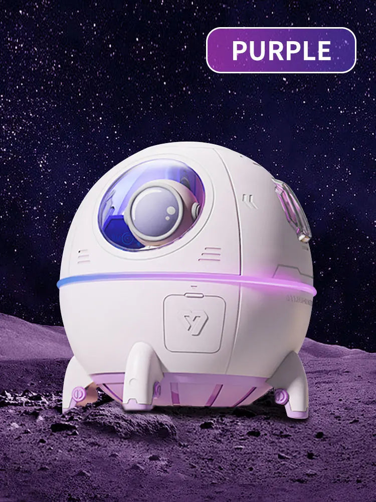 Rechargeable/USB Plug in LED Night Light Child Gift Astronauta Space Capsule Humidifier Bedroom Decor Room Atmosphere Lamp