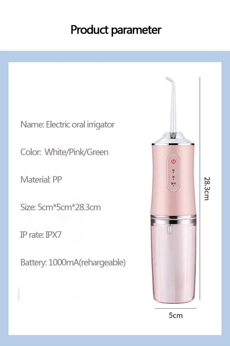 Oral Irrigator Dental Water Jet Flosser Appliance Pick Floss Dentistry Mouth Washing Machine Teeth Whitening Cleaning Tools