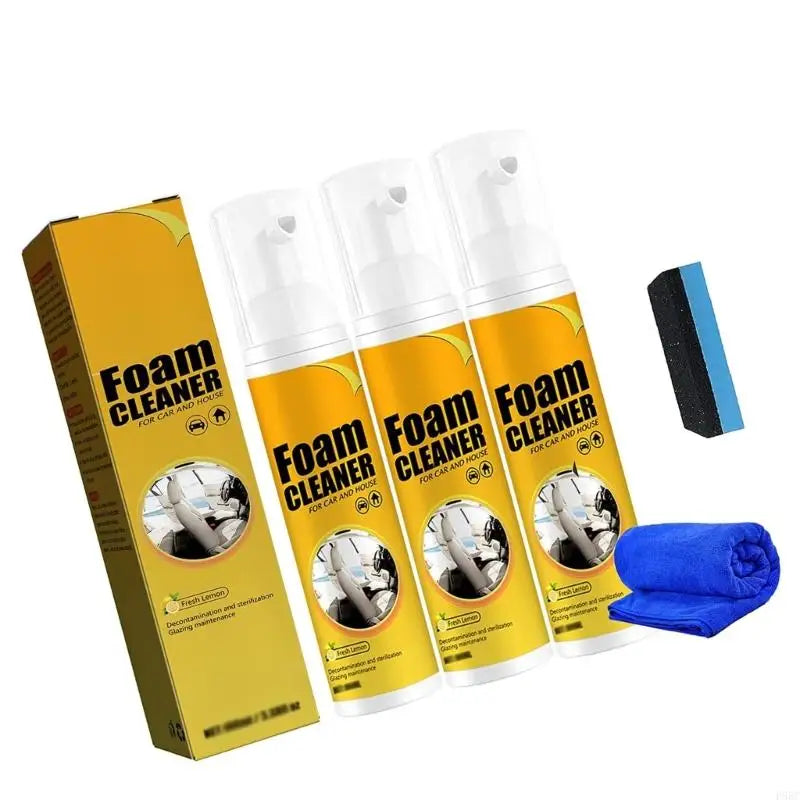 Multi-purpose car foam cleaner 650ml set. Seat cleaner.